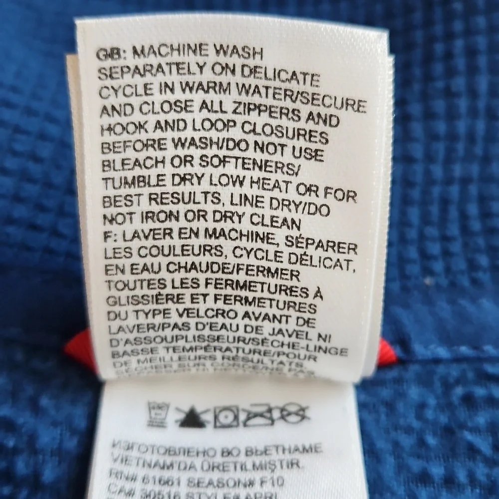 The North Face Quarter Zip‎ Waffle Fleece Pullover Men's XXL Lightweight Blue